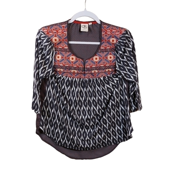 𝅺ONE SEPTEMBER LADIES 3/4 SLEEVE TUNIC- S - Picture 2 of 5